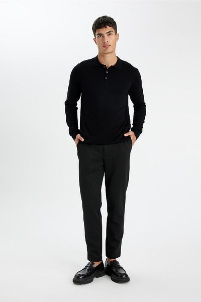 DeFacto Πουλόβερ Polo Neck Premium Soft Knitwear - Standard Fit D0454ax24au