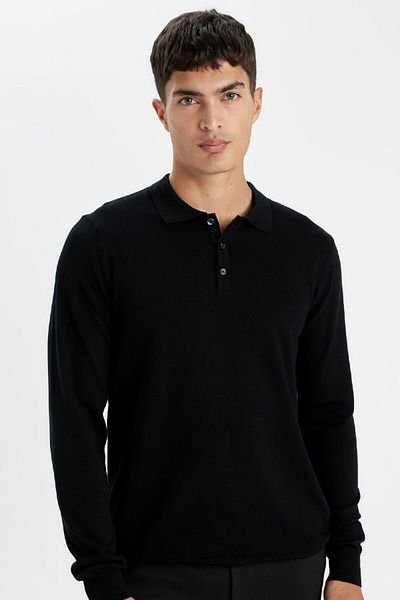 DeFacto Πουλόβερ Polo Neck Premium Soft Knitwear - Standard Fit D0454ax24au