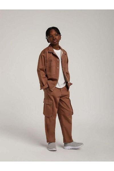 Zekids Boy's Soft Textured Pocket Jacket