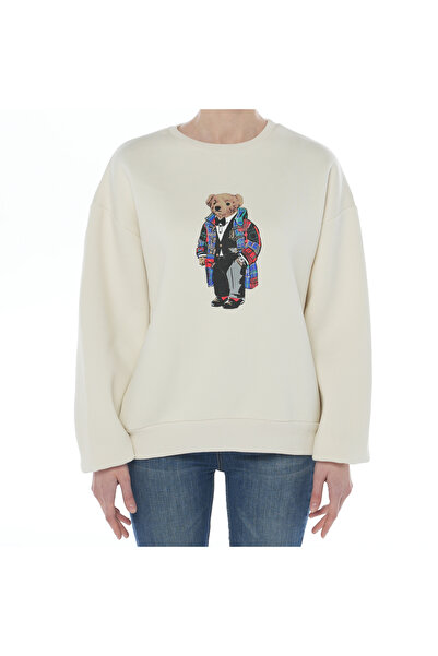 FEHUBLOOM Cream Teddy Sweatshirt