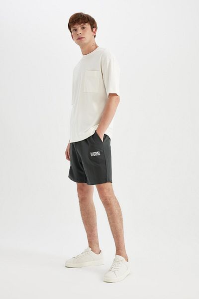 DeFacto Shorts mit normaler Passform und Marvel-Logo-Muster C5866AX24HS