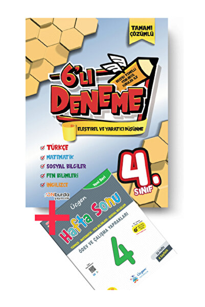 Onburda Yayınları 4. Sınıf 6'lı Deneme