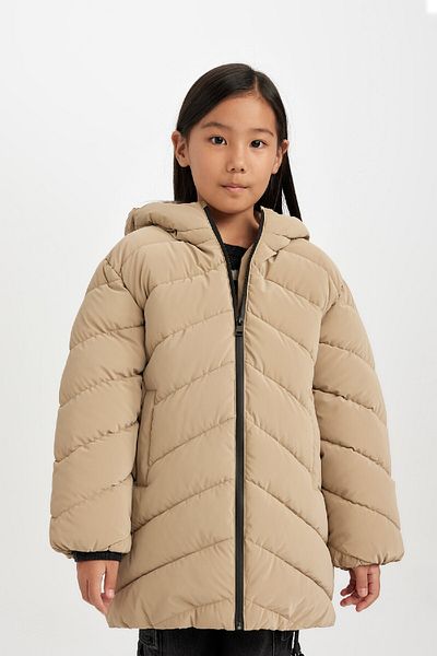 DeFacto Wasserabweisender Parka mit Kapuze für Mädchen C8520A824AU