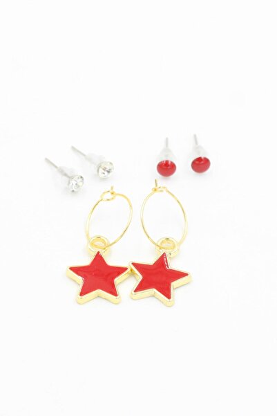 Chantaky 067 250 Blue Star 3-Piece Earring Set