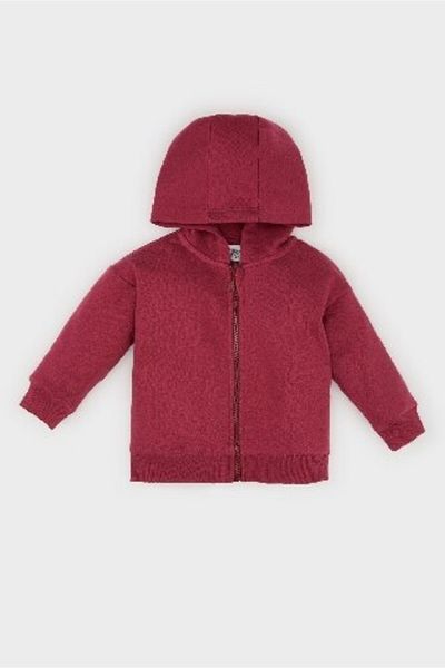 DeFacto Baby Girl Soft Feather Hooded Zipper Sweatshirt - D0750A524Au