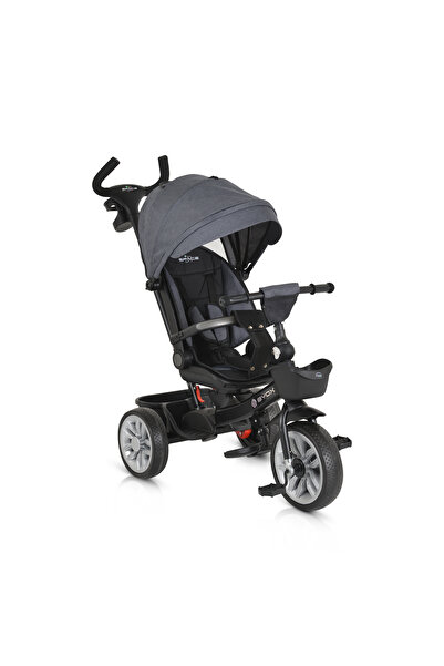 OEM Tricicleta copii 1-5 Ani, Byox Space Gri, pozitie de somn si scaun rotativ 360 grade