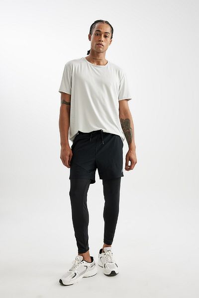 DeFacto Αθλητικό υφαντό σορτς DeFactoFit Slim Fit με λεπτή εφαρμογή A9124AX24AU