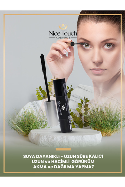 Nice touch Nice Touch Siyah Maskara 8ml – Hacim ve Uzatma Etkili, Topaklanma ...