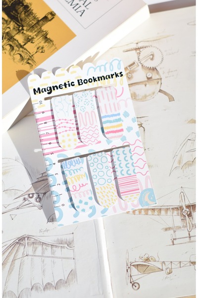 GÖKÇETasarım Magnetic Bookmark Set of 6