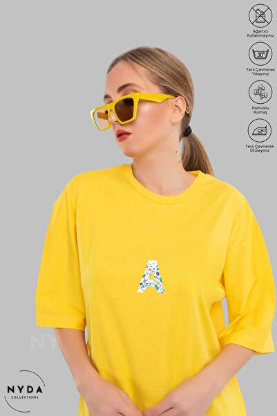 Nyda Collections Ženska majica sa širokim rukavima, okruglim izrezom, šarenim...