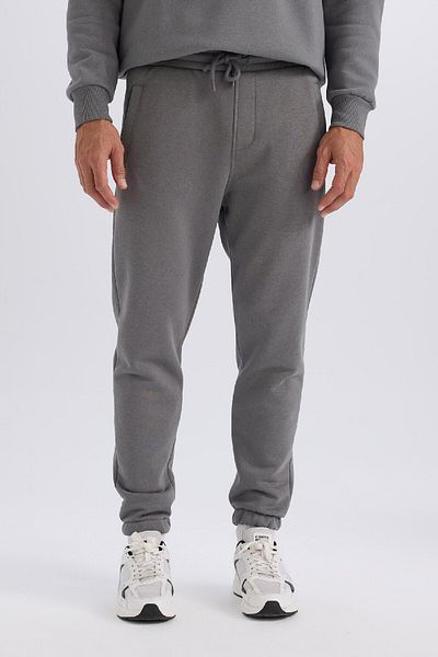 DeFacto Jogger Sweatpants - Standard Fit, Lace Up Waist, Ελαστικό πόδι, A6468ax24au με τσέπες