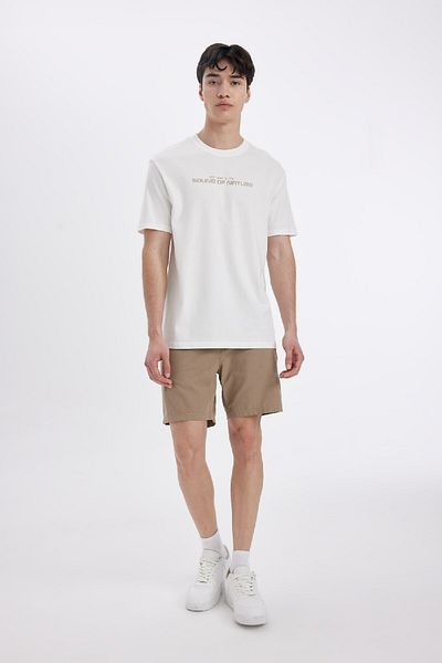 DeFacto Sommer-Bermudashorts aus Leinen mit normaler Passform A2667AX24SM