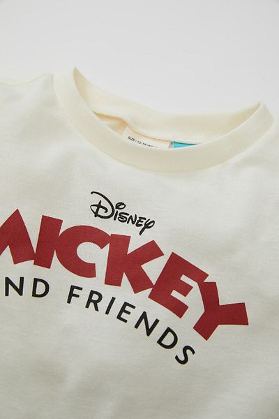 DeFacto Disney Mickey & Minnie Baby Boy T-Shirt - Crew Neck, Short Sleeve D1477A524Sm