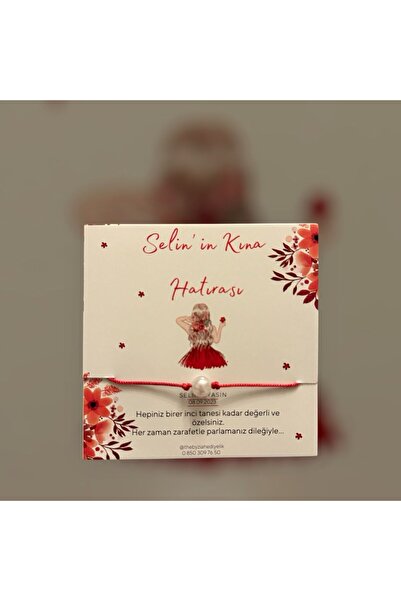 The Byzia Söz & Nişan & Nikah & Bride To Be Hediyelik İnci Bileklik Tasarım K...