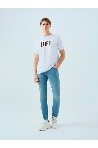 Loft Ανδρικό μπλουζάκι Regular Fit White Lf2038687