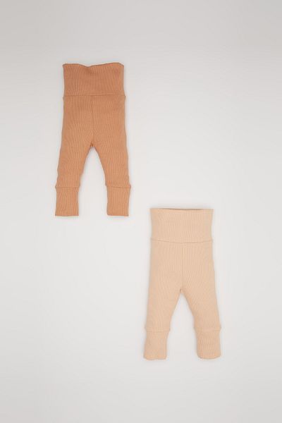DeFacto Ribbed Camisole for Baby Boy - Plain Set of 2 D1677A524Au