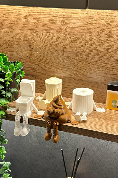 loftico Sevimli Banyo Köşesi Seti - Ayaklı Banyo Seti - Klozet - Tuvalet Kağı...