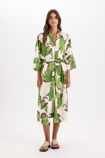 DeFacto Gemusterter Baumwoll-Kimono-Fall In Love D0455ax24sm