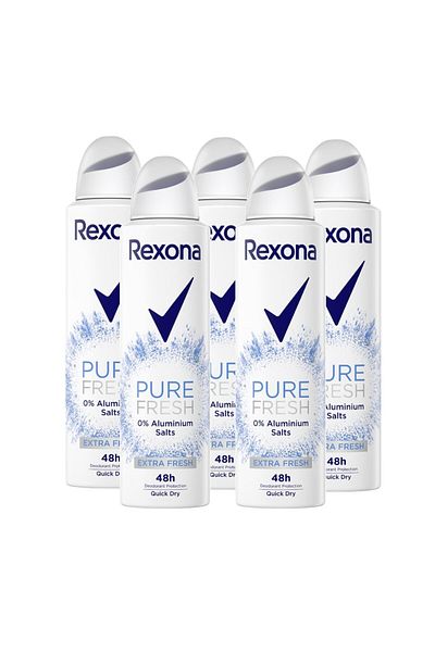 Rexona Rexona Pure Fresh women's deodorant spray, 5 x 150 ml