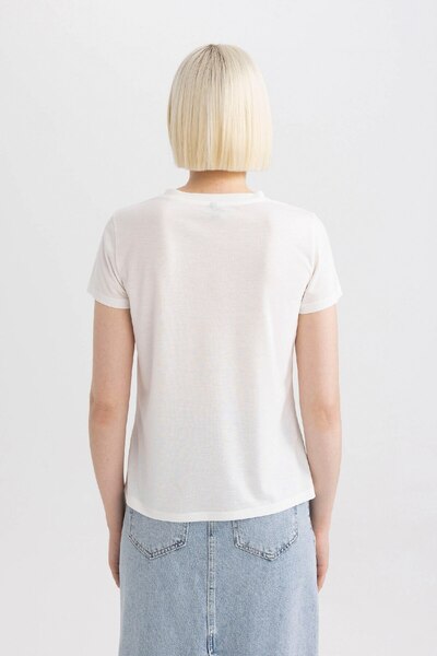 DeFacto Μπλουζάκι με κοντό μανίκι με κανονική εφαρμογή