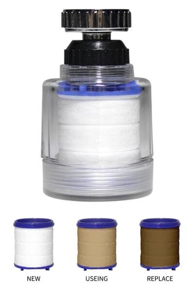 Irmak Tortu Klor Pas Kireç Önleyici Musluk Başlığı Tazyikli Hareketli Eviye Filtreli Tasarruflu Musluk