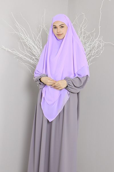 Mihrisina collection 3 layer soufflé hijab khimar hijab shawl ready turban