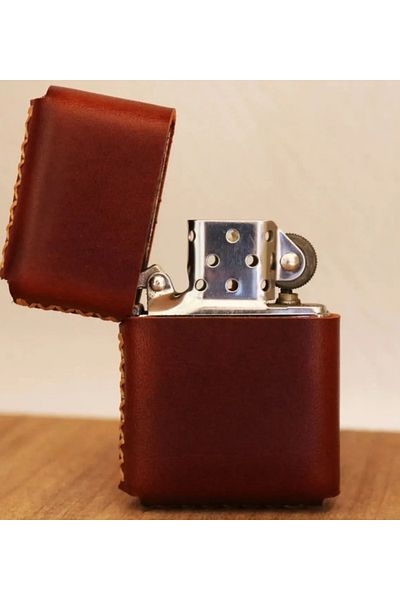 KUVARK Калъф за запалка Zippo | 100% телешка кожа | 100% ръчна изработка