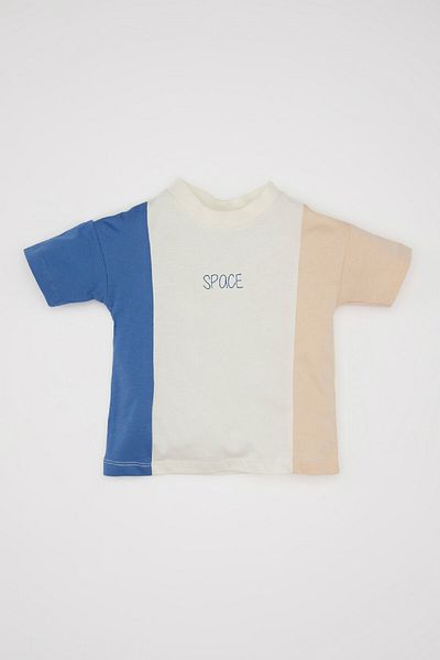 DeFacto Baby Boy Short Sleeve Crew Neck T-Shirt D1478A524Sm