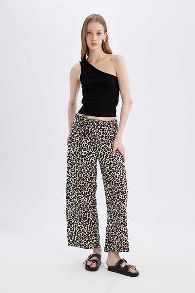 DeFacto Culotte Capri se širokou nohou a detailem omotání - D2176AX24SM