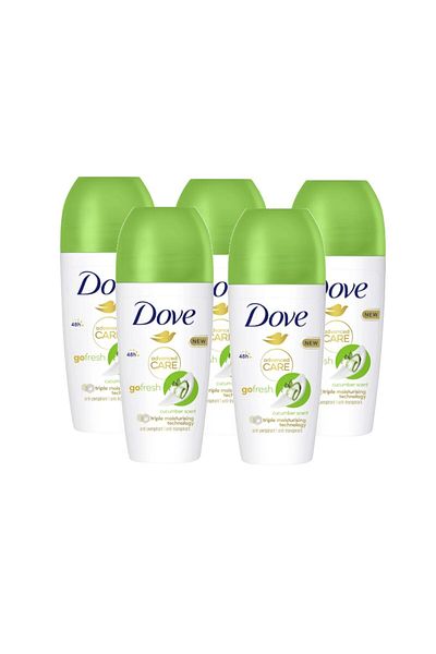 Dove Dove Advanced Care Cucumber roll-on antiperspirant for women, 5 x 50 ml