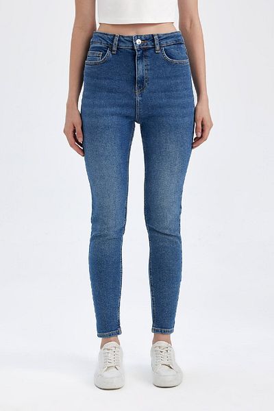 DeFacto Pantaloni skinny cu talie înaltă până la gleznă C7611AX24WN