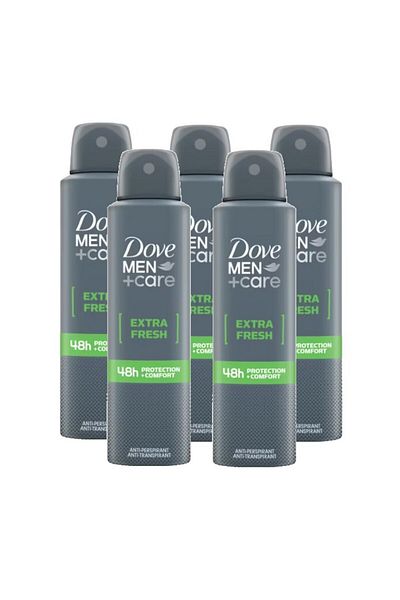Dove Deodorant spray barbati Dove Men Care+ Extra Fresh, 5 x 200 ml
