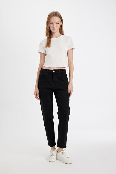 DeFacto Lina Comfort Mom - High Waist Lightweight Skinny Leg Jeans C7617Ax24Au