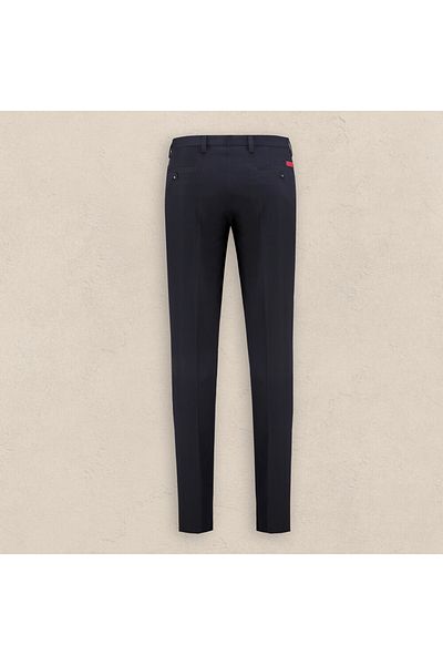 Sarar Interview Woven Fabric Self-Patterned Slim Fit Navy Blue Pants