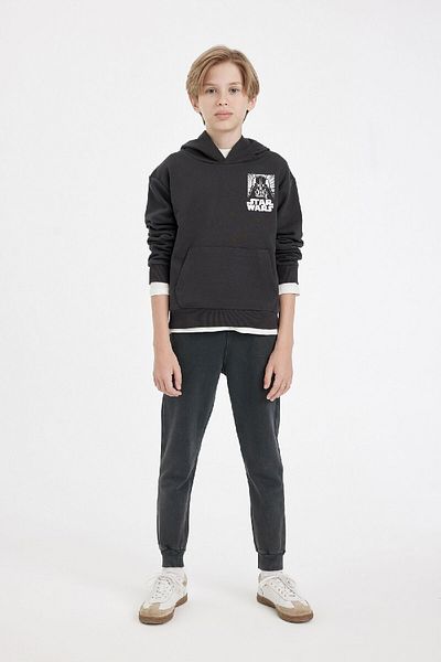 DeFacto Boy's Star Wars Crew Neck Back Printed Sweatshirt 3143681