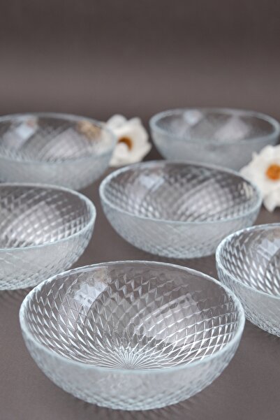tabakevi Sade 6 Li 2118 Plate House Aden Glass Bowl 13 cm