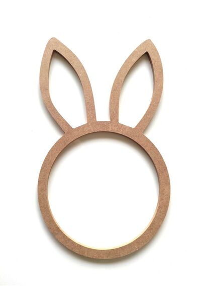 ÇUKUROVA ÜTÜ Rolie iepure 30x18 cm, Lemn 3mm, Captușel de Vis, Mdf pentru Mac...