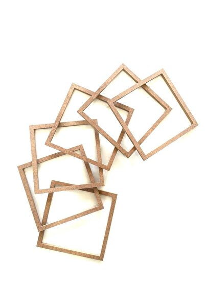 ÇUKUROVA ÜTÜ 6-частичен квадратен макраме обръч 14 см, поднос за врата мечта,...