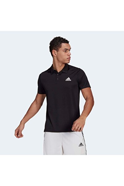 adidas Ανδρικό μαύρο πόλο σχεδιασμού Aeroready (GM2134)