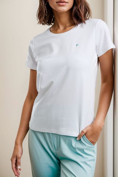 Pierre Cardin Crew Neck Pajamas - Women's Home Wear, Cycling Sleeve Crew Neck Set