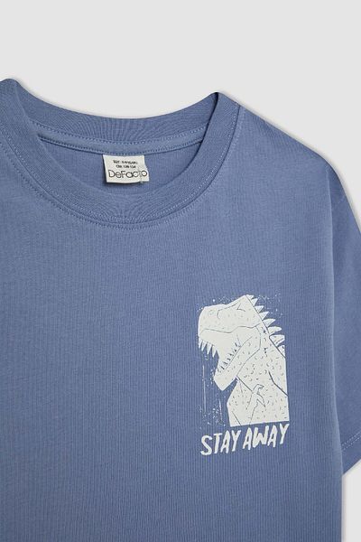 DeFacto Boy - Crew Neck Printed Short Sleeve T-Shirt D2238a824hs