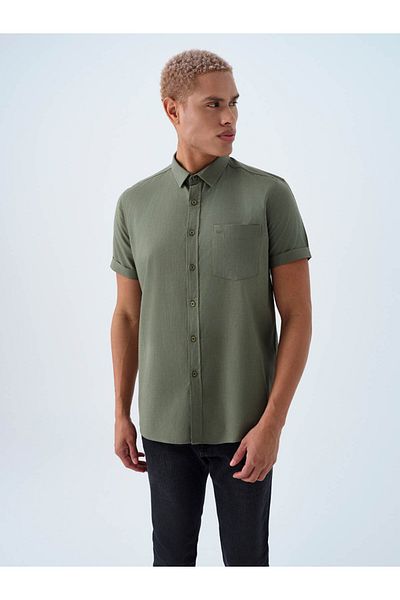 Loft Regular Fit Dark Khaki Men's Shirt Lf 2024492