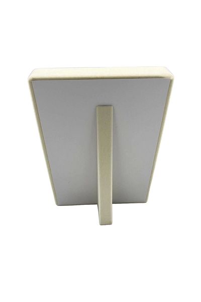 MeGass Dekor Εγχώριας παραγωγής Μικρού μεγέθους Suede Fabric Cream Χρώμα 24/17,5 cm Πάγκος δακτυλίου με βάση