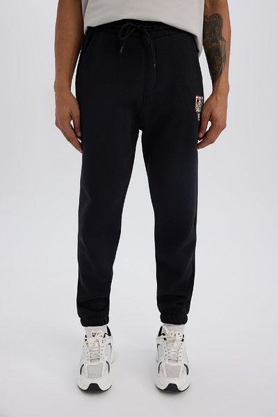 DeFacto DeFactoFit Thick Jogger Sweatpants NBA Chicago Bulls Standard Fit με τσέπες με κορδόνια στη μέση ελαστικό πόδι