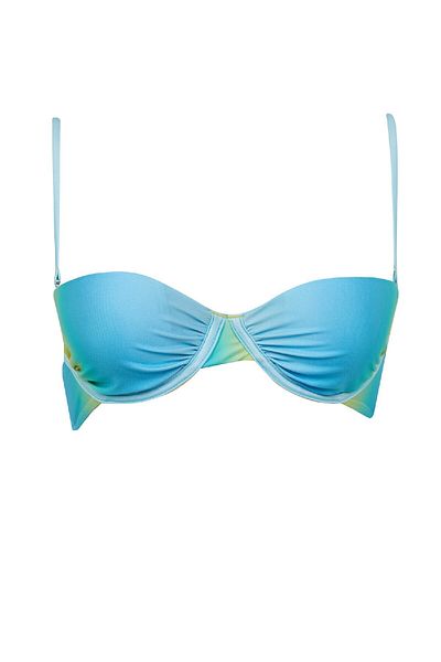 DeFacto Regular Fit Gradient bedrucktes Bikinioberteil In Love D2635ax24hs