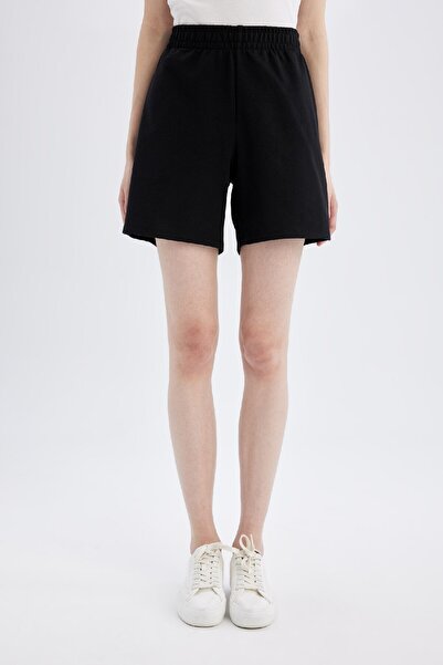 DeFacto Regular Fit Normal Bel Basic Düz Bermuda Şort U4570az24hs