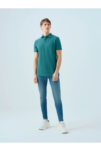 Loft Ανδρικό μπλουζάκι Regular Fit Polo Dark Green Lf2035136