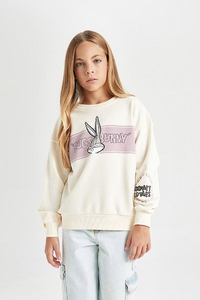 DeFacto Girls Looney Tunes Printed Relax Fit Crew Neck Sweatshirt 3160868