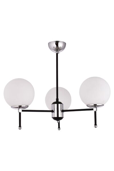 Step Aydınlatma Nazlı Siyah-krom 3 Kollu, Çok Fonksiyonlu(AÇIKLAMA BKNZ.)modern Salon Y. Odası O. Odası Avizesi