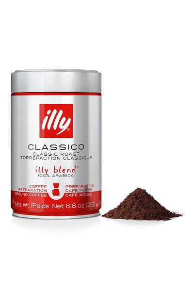 illy قهوة كلاسيكو المطحونة بالتنقيط، محمصة متوسطة